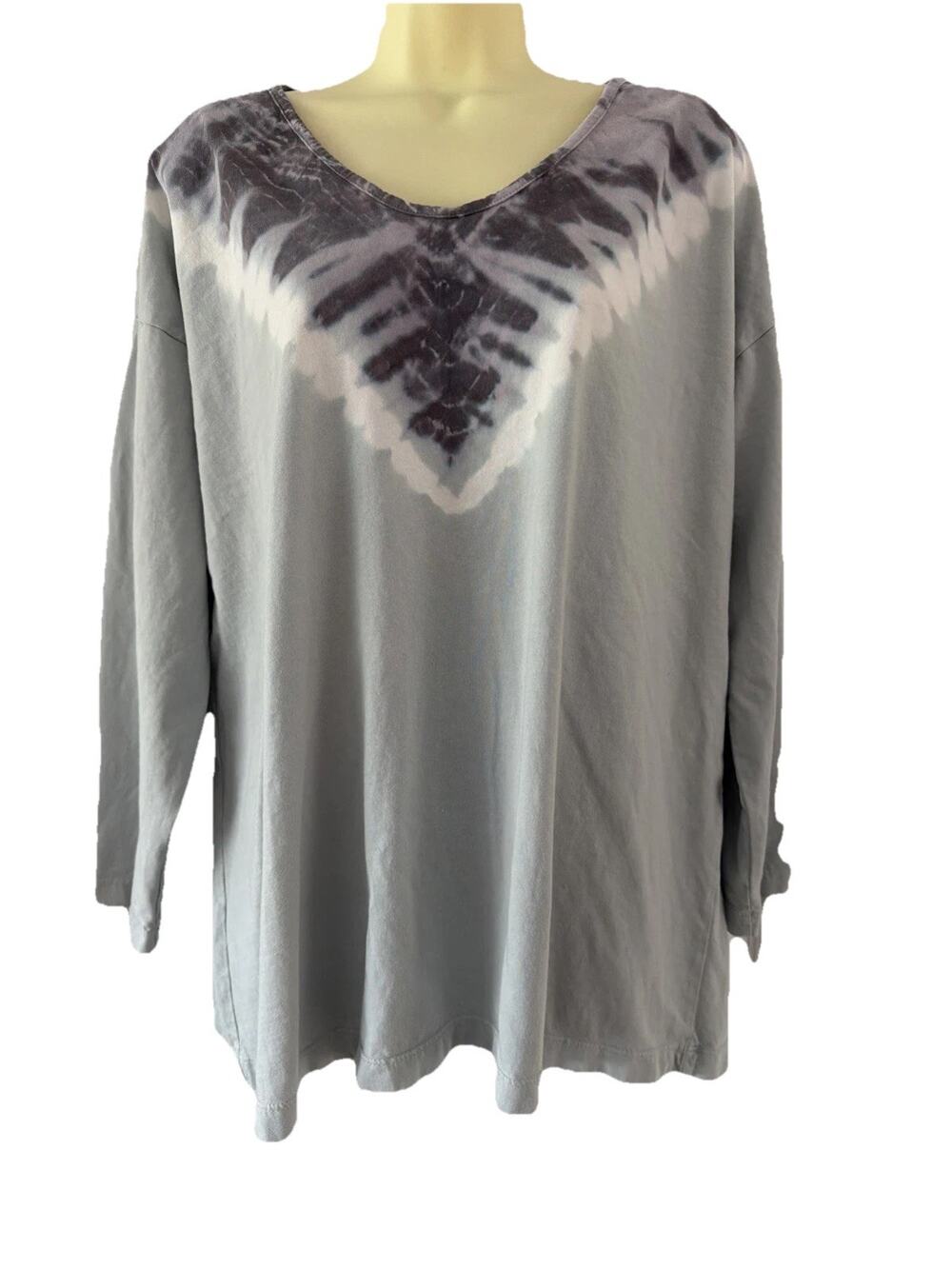 J. Jill Pure Jill Soft & Relaxed Tie-Dyed Tunic Knit Top Size XL Casual Boho